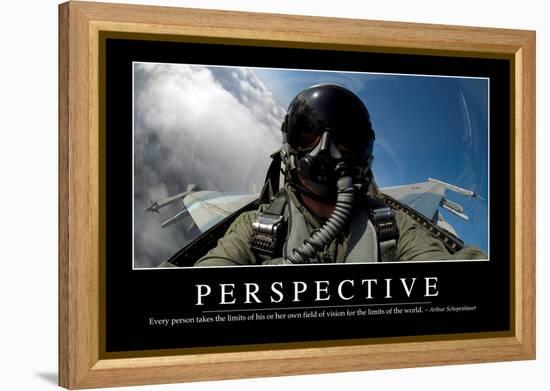Perspective: Inspirational Quote and Motivational Poster-null-Framed Premier Image Canvas