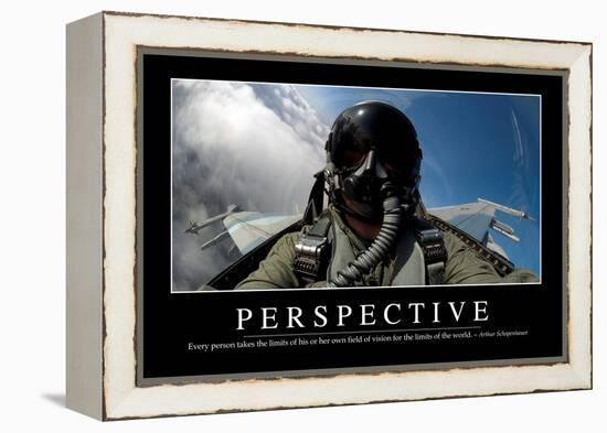 Perspective: Inspirational Quote and Motivational Poster-null-Framed Premier Image Canvas