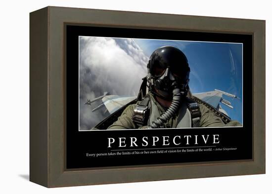 Perspective: Inspirational Quote and Motivational Poster-null-Framed Premier Image Canvas