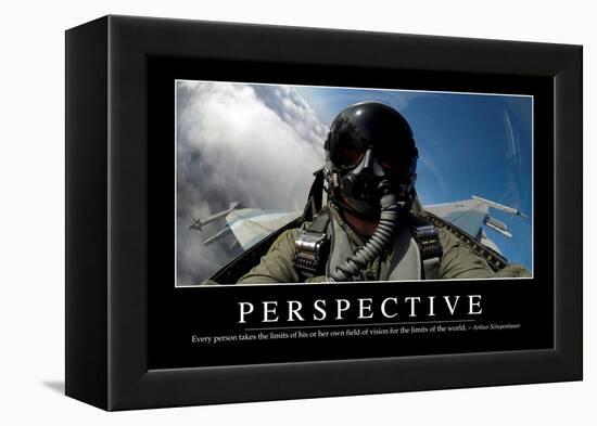 Perspective: Inspirational Quote and Motivational Poster-null-Framed Premier Image Canvas