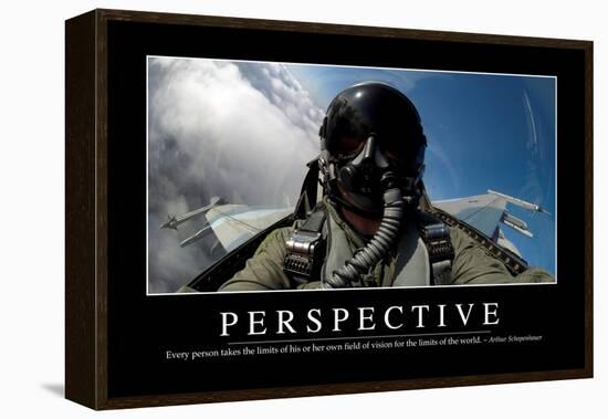 Perspective: Inspirational Quote and Motivational Poster-null-Framed Premier Image Canvas