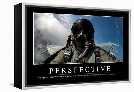 Perspective: Inspirational Quote and Motivational Poster-null-Framed Premier Image Canvas