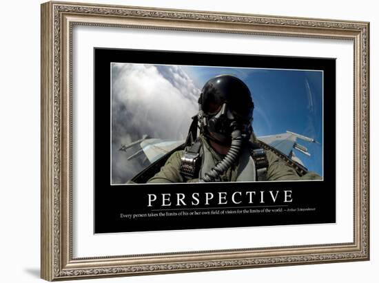 Perspective: Inspirational Quote and Motivational Poster-null-Framed Photographic Print