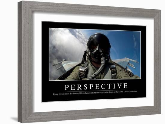 Perspective: Inspirational Quote and Motivational Poster-null-Framed Photographic Print