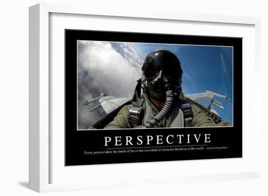 Perspective: Inspirational Quote and Motivational Poster-null-Framed Photographic Print