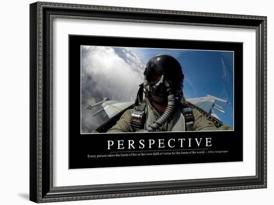 Perspective: Inspirational Quote and Motivational Poster-null-Framed Photographic Print