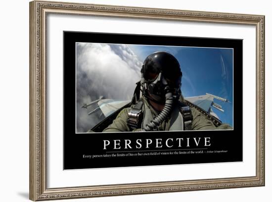 Perspective: Inspirational Quote and Motivational Poster-null-Framed Photographic Print