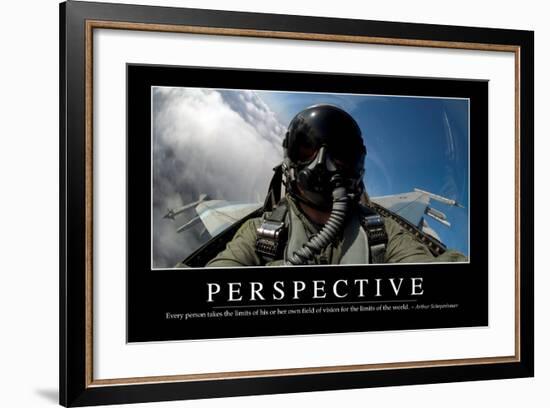 Perspective: Inspirational Quote and Motivational Poster-null-Framed Photographic Print