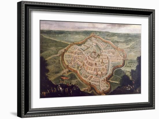 Perspective Map of Udine-Luca Carlevaris-Framed Giclee Print