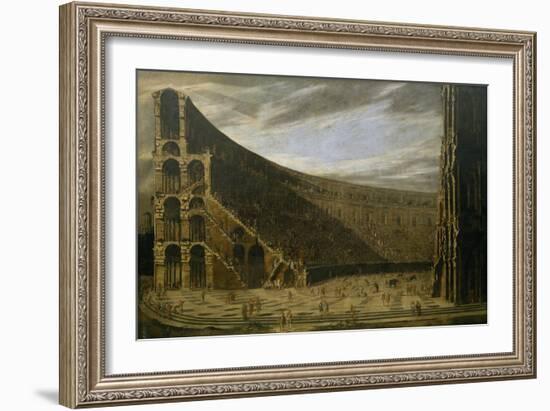 Perspective of a Roman Amphitheatre-Domenico Gargiulo-Framed Giclee Print