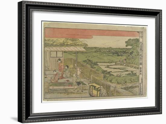Perspective Print:Scene from Act 6 of the Fotry-Seven Ronin-Utagawa Toyokuni-Framed Giclee Print