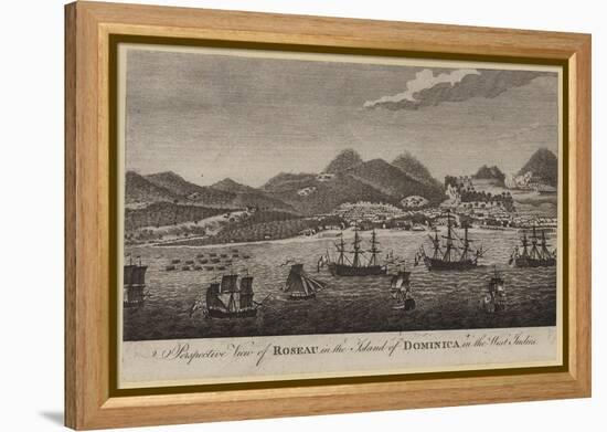 Perspective View of Roseau in the Island of Dominica in the West Indies-null-Framed Premier Image Canvas