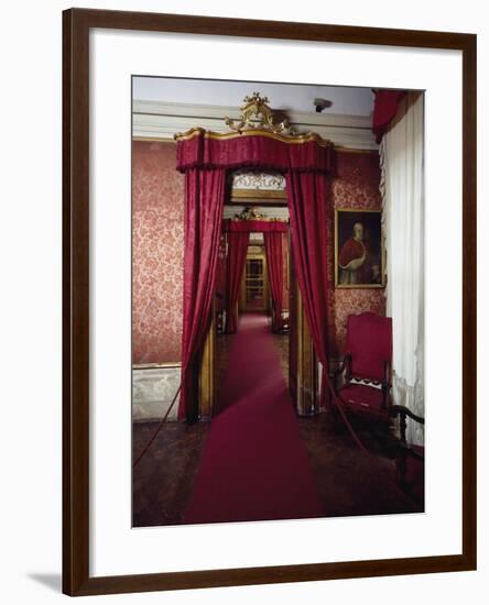 Perspective View Within Red Room, Alcove Room and Pope's Salon-null-Framed Giclee Print