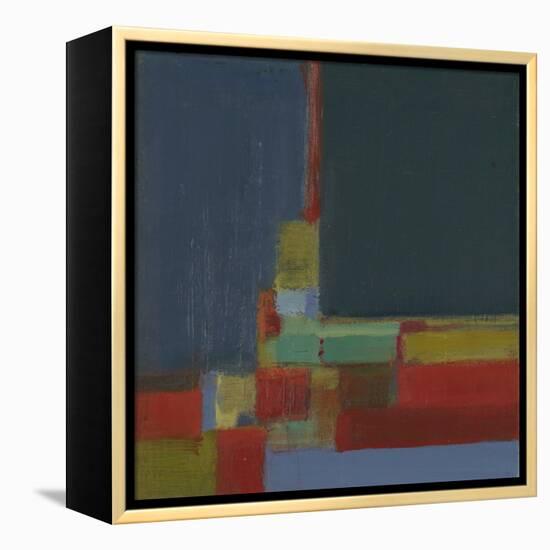 Perspectives in Color Turquoise-Terri Burris-Framed Stretched Canvas