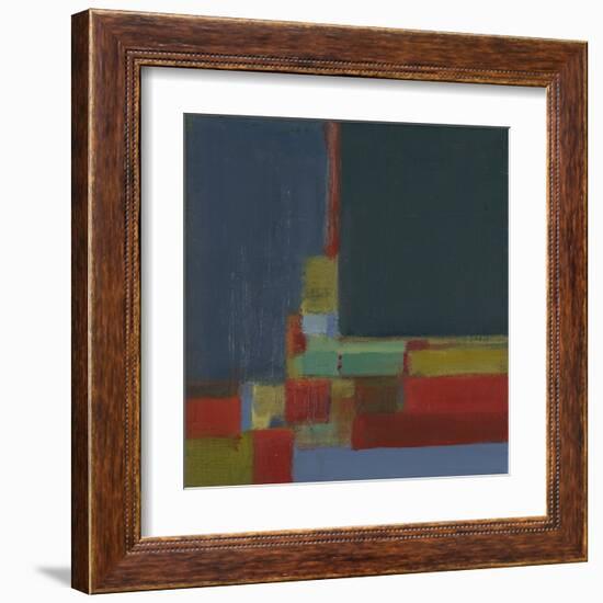 Perspectives in Color Turquoise-Terri Burris-Framed Art Print