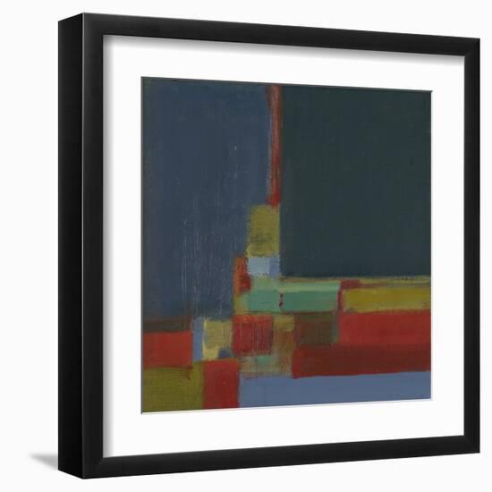 Perspectives in Color Turquoise-Terri Burris-Framed Art Print