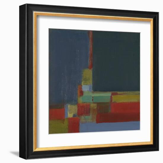 Perspectives in Color Turquoise-Terri Burris-Framed Art Print