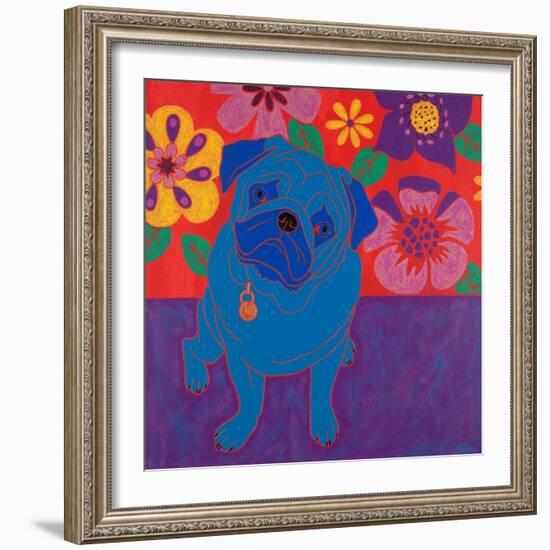 Perspicacious Pug-Angela Bond-Framed Art Print