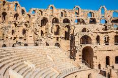 Ruins of the Largest Colosseum in in North Africa. El Jem,Tunisia. Unesco-perszing1982-Photographic Print