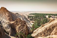 Mountain Oasis Chebika at Border of Sahara, Tunisia, Africa-perszing1982-Framed Photographic Print