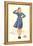 Pert Uniformed Stewardess Saluting-null-Framed Stretched Canvas