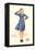 Pert Uniformed Stewardess Saluting-null-Framed Stretched Canvas