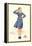 Pert Uniformed Stewardess Saluting-null-Framed Stretched Canvas