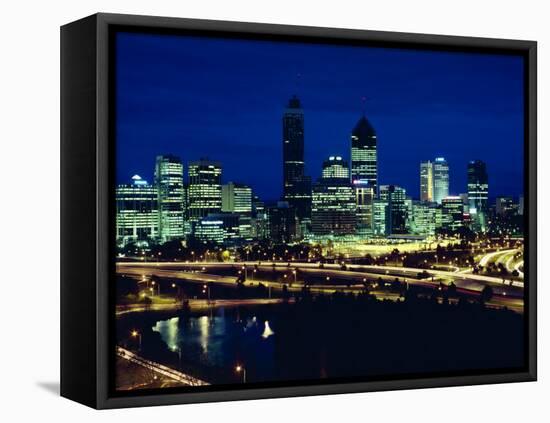 Perth City Skyline, Western Australia, Australia, Pacific-Alain Evrard-Framed Premier Image Canvas