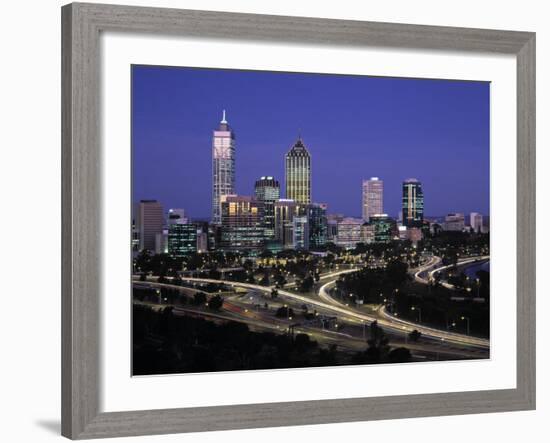 Perth Skyline, Western Australia, Australia-Gavin Hellier-Framed Photographic Print