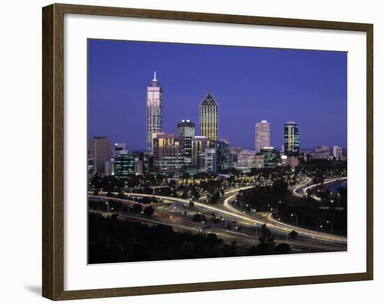 Perth Skyline, Western Australia, Australia-Gavin Hellier-Framed Photographic Print