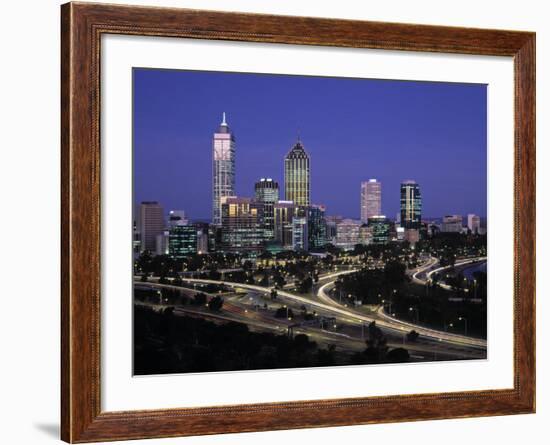 Perth Skyline, Western Australia, Australia-Gavin Hellier-Framed Photographic Print