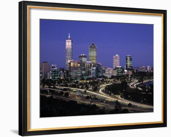 Perth Skyline, Western Australia, Australia-Gavin Hellier-Framed Photographic Print