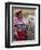 Peru, a Female with an Alpaca at Abra La Raya-Nigel Pavitt-Framed Photographic Print