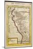 Peru, a Map Showing a Coastal Part of South America on the South Pacific-Alain Manesson Maller-Mounted Art Print