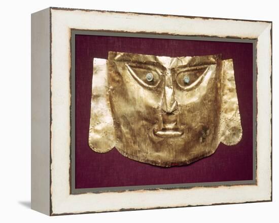 Peru: Chimu Gold Mask-null-Framed Premier Image Canvas