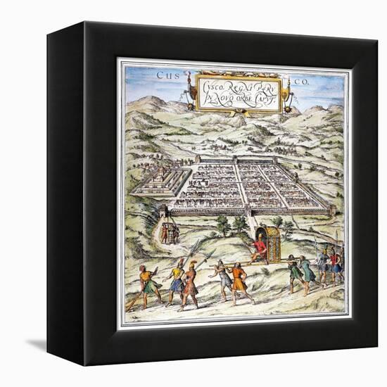 Peru: Cuzco, 1572-null-Framed Premier Image Canvas