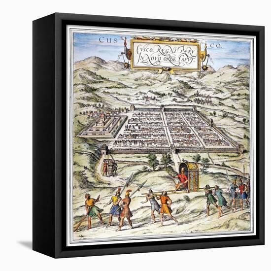 Peru: Cuzco, 1572-null-Framed Premier Image Canvas