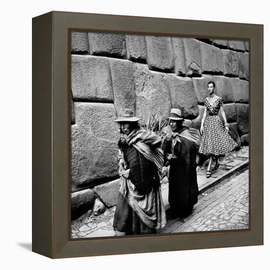 Peru: Fashion Model, 1950S-Toni Frissell-Framed Premier Image Canvas