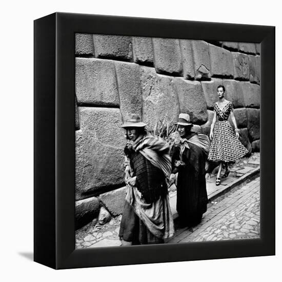 Peru: Fashion Model, 1950S-Toni Frissell-Framed Premier Image Canvas