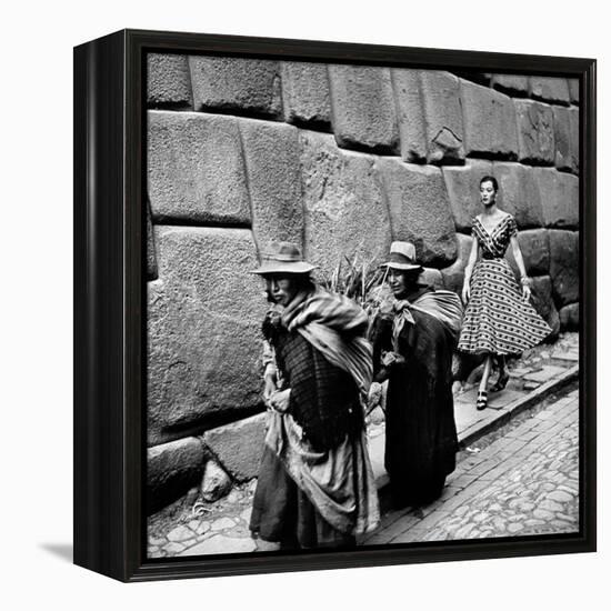 Peru: Fashion Model, 1950S-Toni Frissell-Framed Premier Image Canvas