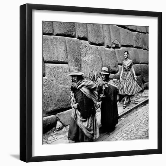 Peru: Fashion Model, 1950S-Toni Frissell-Framed Photographic Print