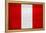 Peru Flag Design with Wood Patterning - Flags of the World Series-Philippe Hugonnard-Framed Stretched Canvas