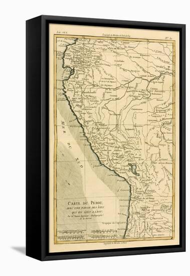 Peru, from 'Atlas De Toutes Les Parties Connues Du Globe Terrestre' by Guillaume Raynal (1713-96)…-Charles Marie Rigobert Bonne-Framed Premier Image Canvas