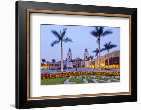 Peru, Lima, Cathedral-John Coletti-Framed Photographic Print