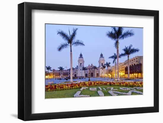 Peru, Lima, Cathedral-John Coletti-Framed Photographic Print