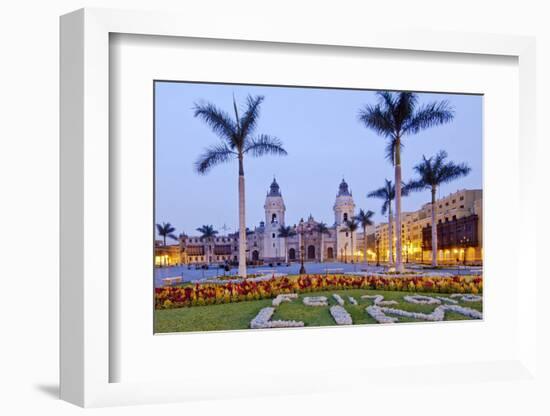 Peru, Lima, Cathedral-John Coletti-Framed Photographic Print