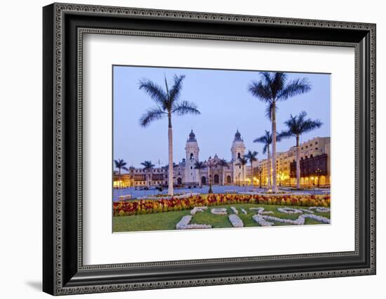 Peru, Lima, Cathedral-John Coletti-Framed Photographic Print