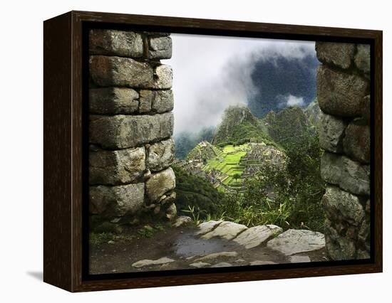 Peru, Machu Picchu, from Inca Trail-John Ford-Framed Premier Image Canvas