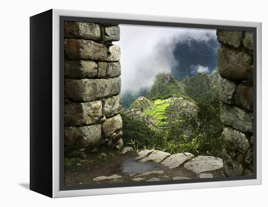 Peru, Machu Picchu, from Inca Trail-John Ford-Framed Premier Image Canvas