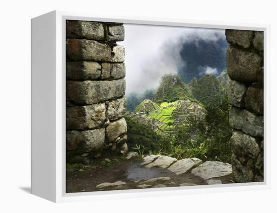 Peru, Machu Picchu, from Inca Trail-John Ford-Framed Premier Image Canvas